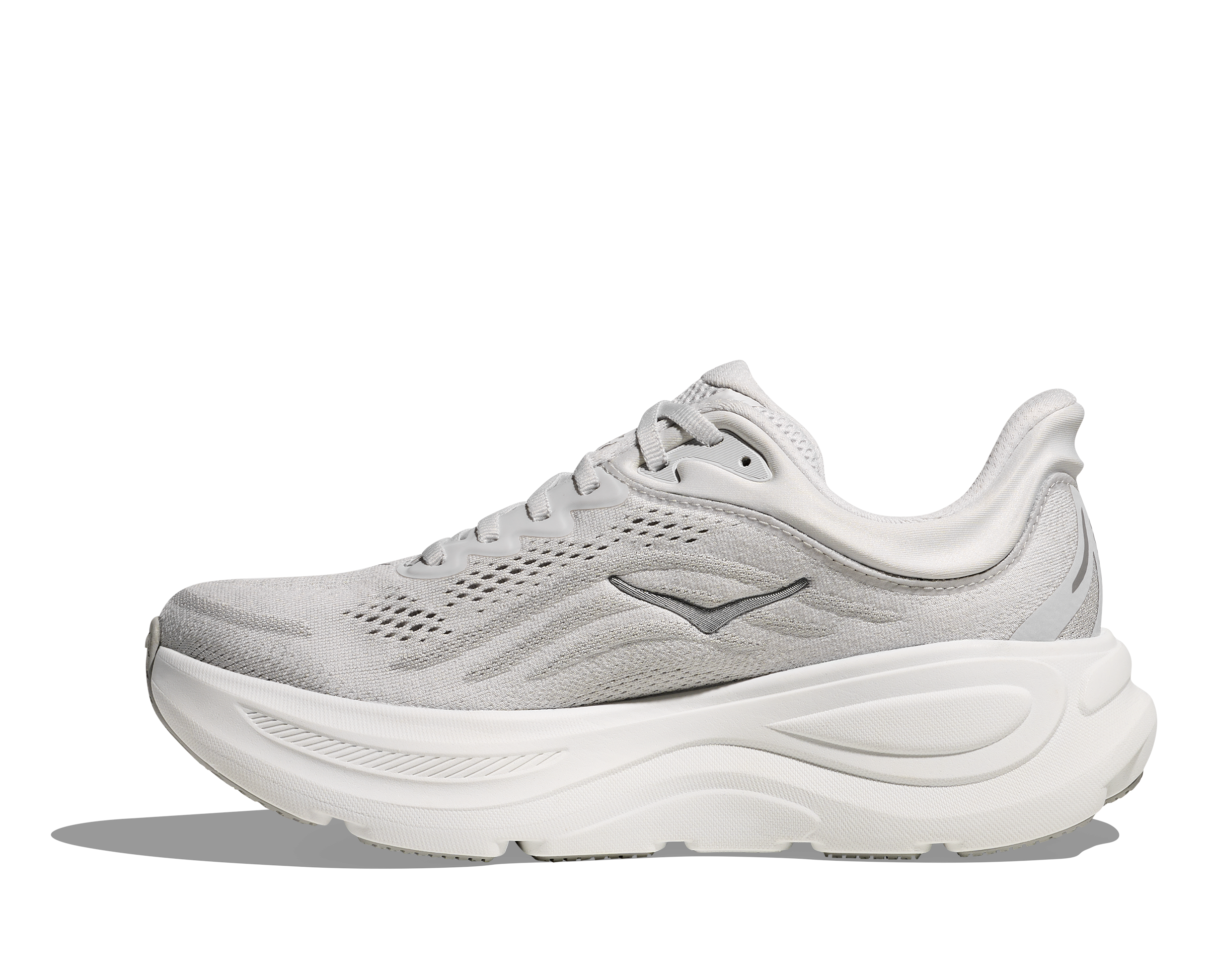 HOKA Women's Bondi 9 WIDE Running Shoes - Stardust/Silver | Maximum Cushion for Road Running, Walking & All-Day Comfort
