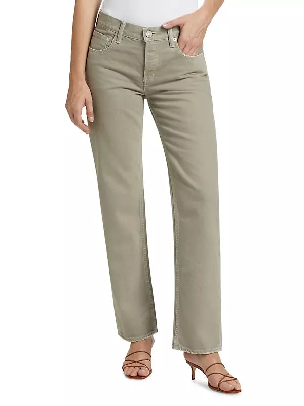 Moussy Bayonne Straight Low Rise Jeans for Women - Slim Fit Denim Pants for Casual Wear & Everyday Outfits