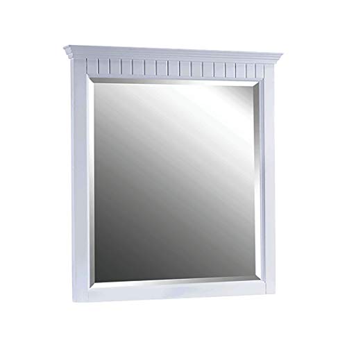 Elk Home M-DANUBE-36WT 33-Inch Modern Wall Mirror - Bathroom Vanity Mirror, Bedroom Decor, Entryway Mirror for Home & Office