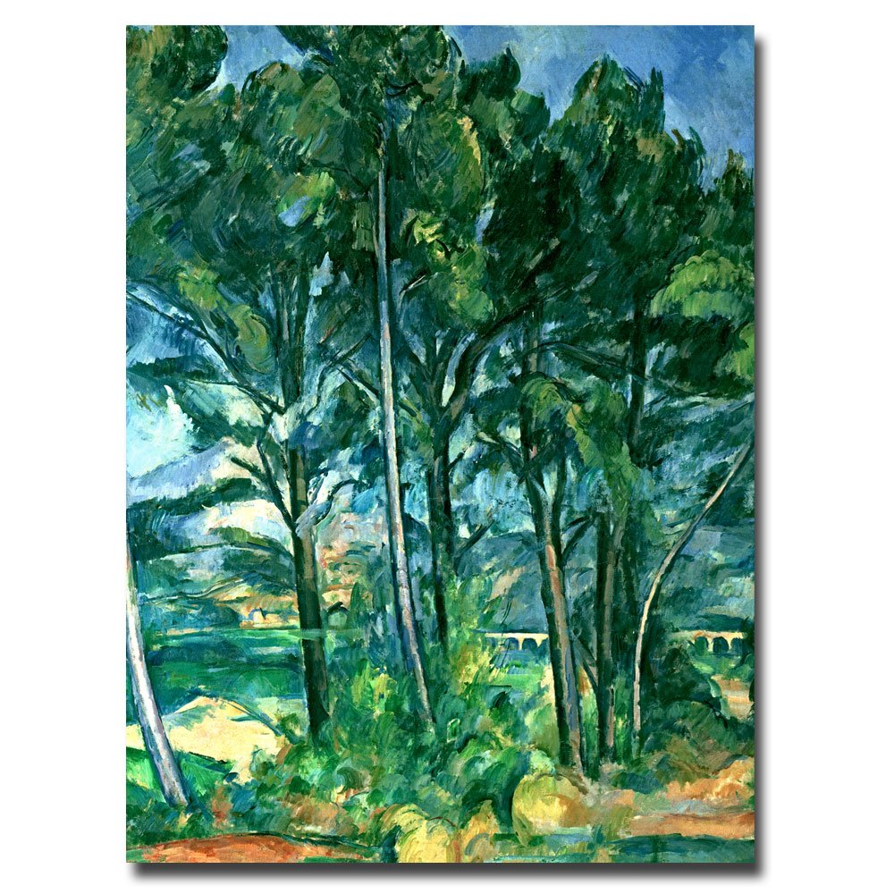 Trademark ART Paul Cezanne The Aqueduct Canvas Art Print - 24x32 Inch Wall Decor - Perfect for Living Room, Bedroom & Office Decorations