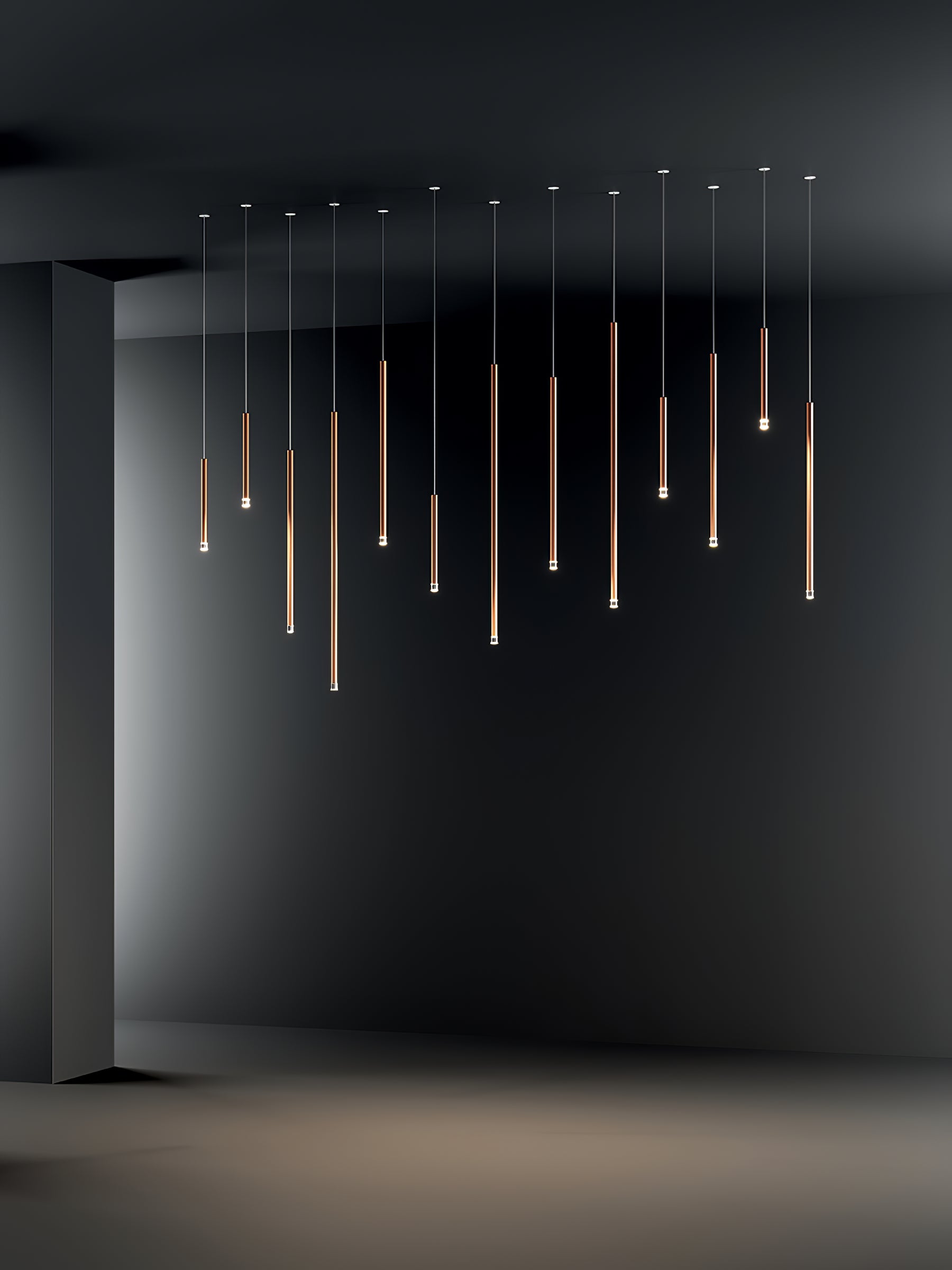 Modern Nano Suspension Chandelier - Sleek Minimalist LED Ceiling Light Fixture for Dining Room, Bedroom, and Living Room Decor
