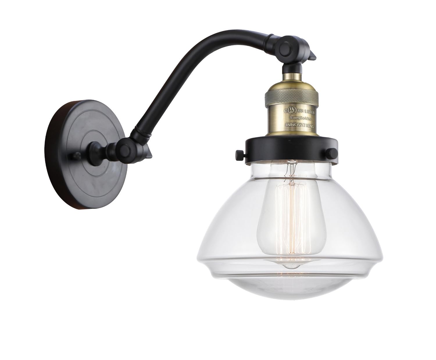 515-1W-BAB-G322-LED Vintage Black Antique Brass Bare Bulb 1 Light Cord Set - Perfect for Edison Style Pendant Lighting, Industrial Decor & DIY Home Projects