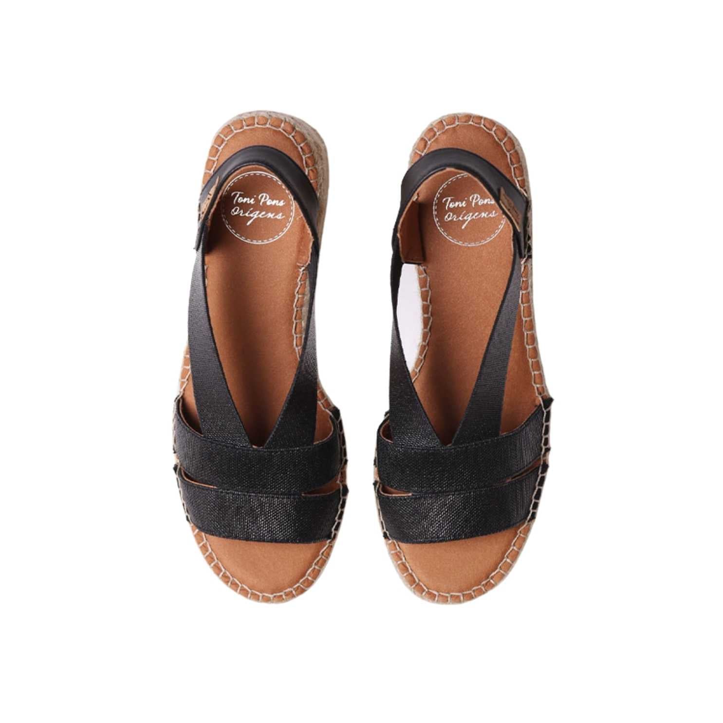 Women's Open Toe Metallic Espadrille Sandals with Wide Heel - Comfortable Summer Wedges for Beach, Party & Casual Wear
