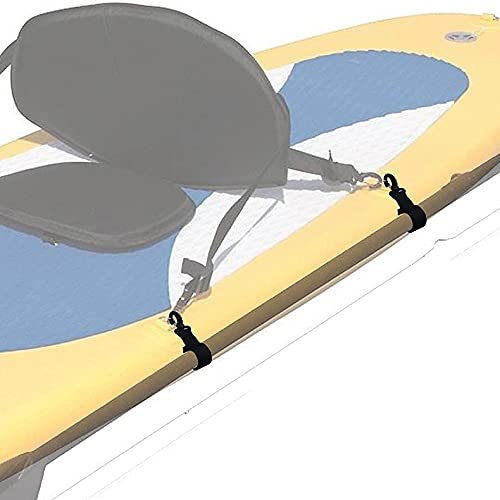 4-Piece Kayak Paddle Holder Set with D-Ring Patches - Secure Kayak Paddle Clip & Storage Keeper for Inflatable Boats, Paddle Boards & Kayaks - Perfect for Fishing, Camping & Water Sports Adventures