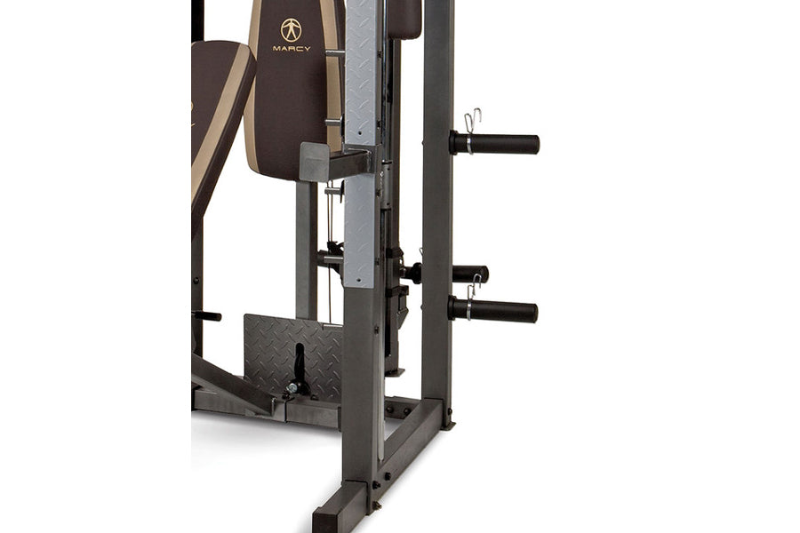 Marcy SM-4008 Smith Machine Home Gym - Full Body Workout Equipment for Strength Training | Perfect for Home Gym, Weight Lifting & Fitness Enthusiasts