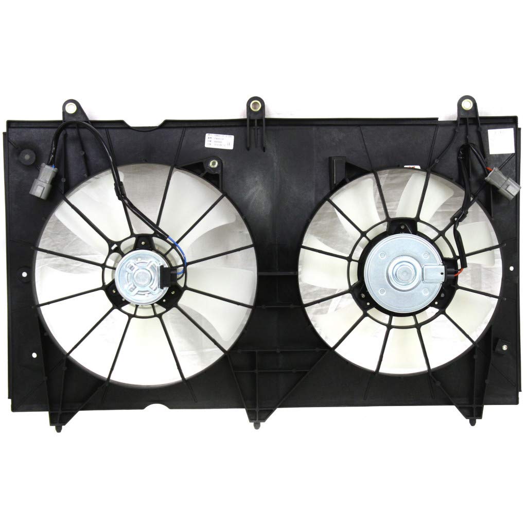 Honda Accord Sedan A/C Radiator Fan Assembly 2003-2007 | Compatible with Models HO3115121, 19015RAAA01, 19030RAAA01, 38616RAAA01, 620690 | Perfect for Cooling System Repair & Summer Driving