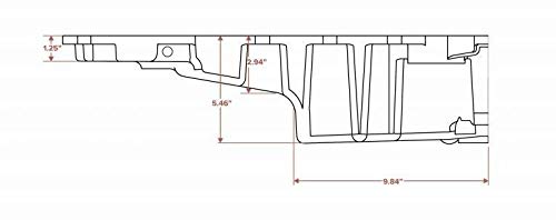 LS High Tuck Retro-Fit Oil Pan with Oil Return Bosses - Black Finish - Performance Upgrade for Classic Cars & Hot Rods