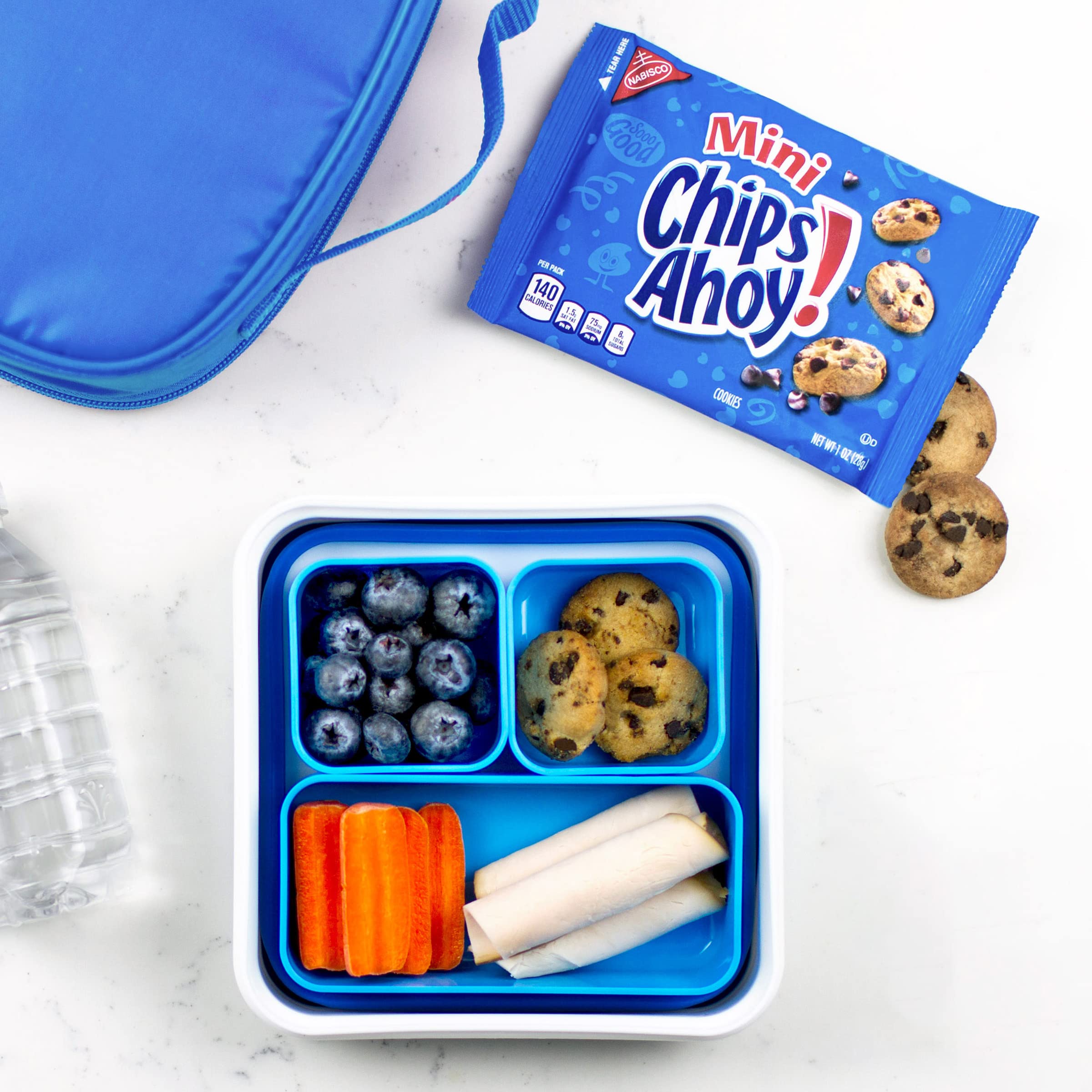 Nabisco Variety Pack - OREO Mini Cookies, CHIPS AHOY! Mini Cookies & Teddy Grahams Cinnamon Snacks | 48 Individually Wrapped Snack Packs | Perfect for School Lunches, Office Snacks & Party Favors