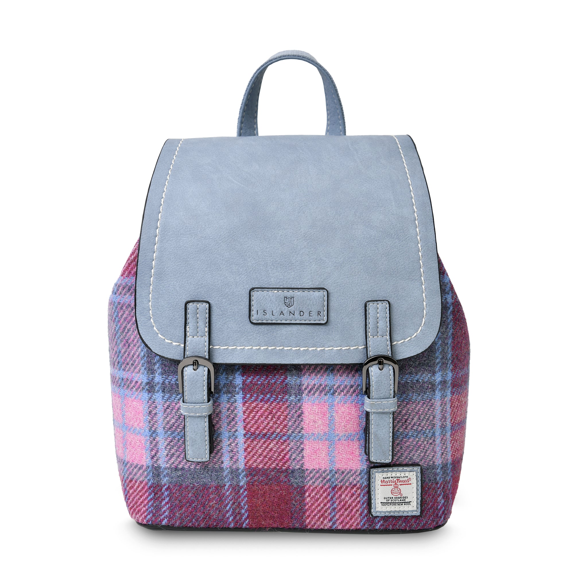 Harris Tweed Large Jura Backpack for Women & Men - Waterproof Travel Backpack with Laptop Compartment (8 Color Options) - Perfect for Work, School, Hiking and Daily Commute