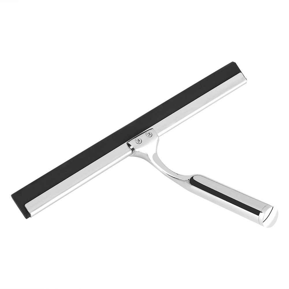 Premium Stainless Steel Zinc Alloy Mirror Squeegee - Heavy Duty Window & Car Windshield Cleaning Tool with Hook - Perfect for Home, Office, and Auto Detailing