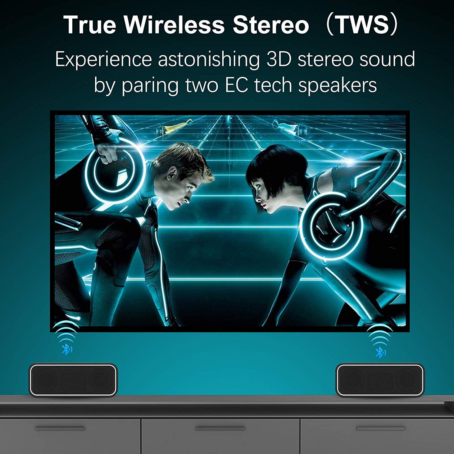 40W Portable Bluetooth Speaker with Dual Drivers, IPX7 Waterproof, 14H Playtime & TWS Pairing - Wireless Stereo Sound for iPhone, Samsung, Tablets - Perfect for Outdoor, Pool Parties & Travel
