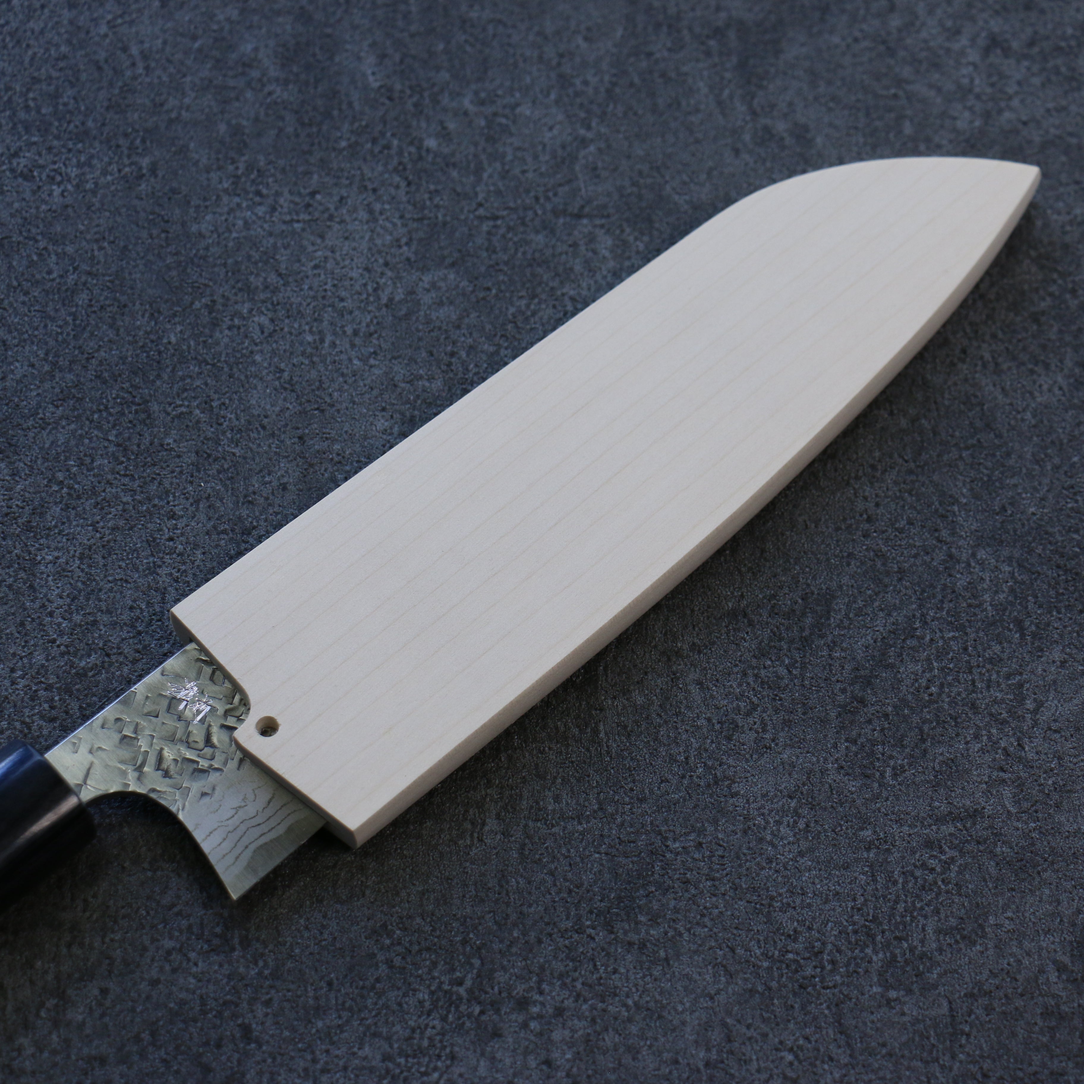 Premium 165mm Santoku Knife Sheath - Magnolia Wood & Plywood Pin - Perfect for Kitchen Storage, Travel, and Gift Giving