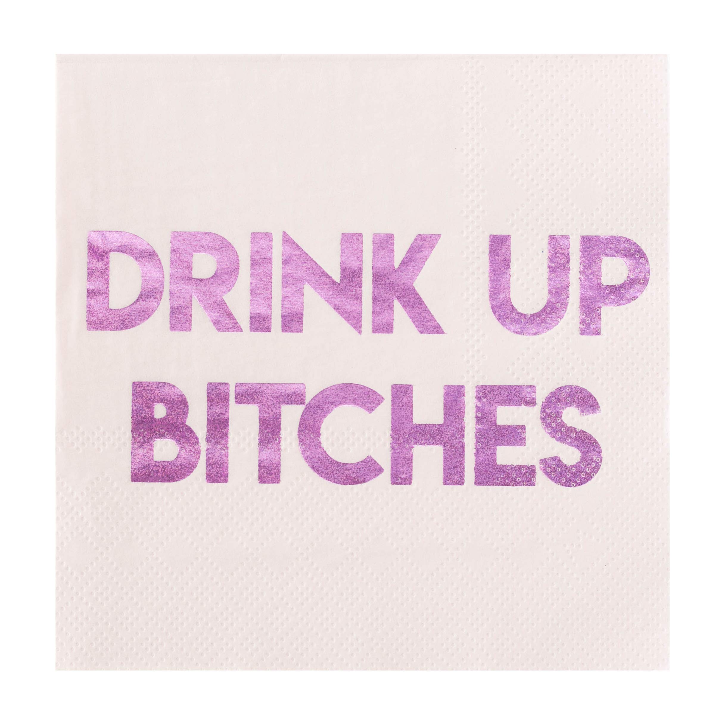 Funny Cocktail Napkins Set - 'Drink Up Bitches' Humorous Bar Party Napkins for Women, Bachelorette Parties & Girls Night Out - Perfect for Cocktail Hours, Bridal Showers & Birthday Celebrations