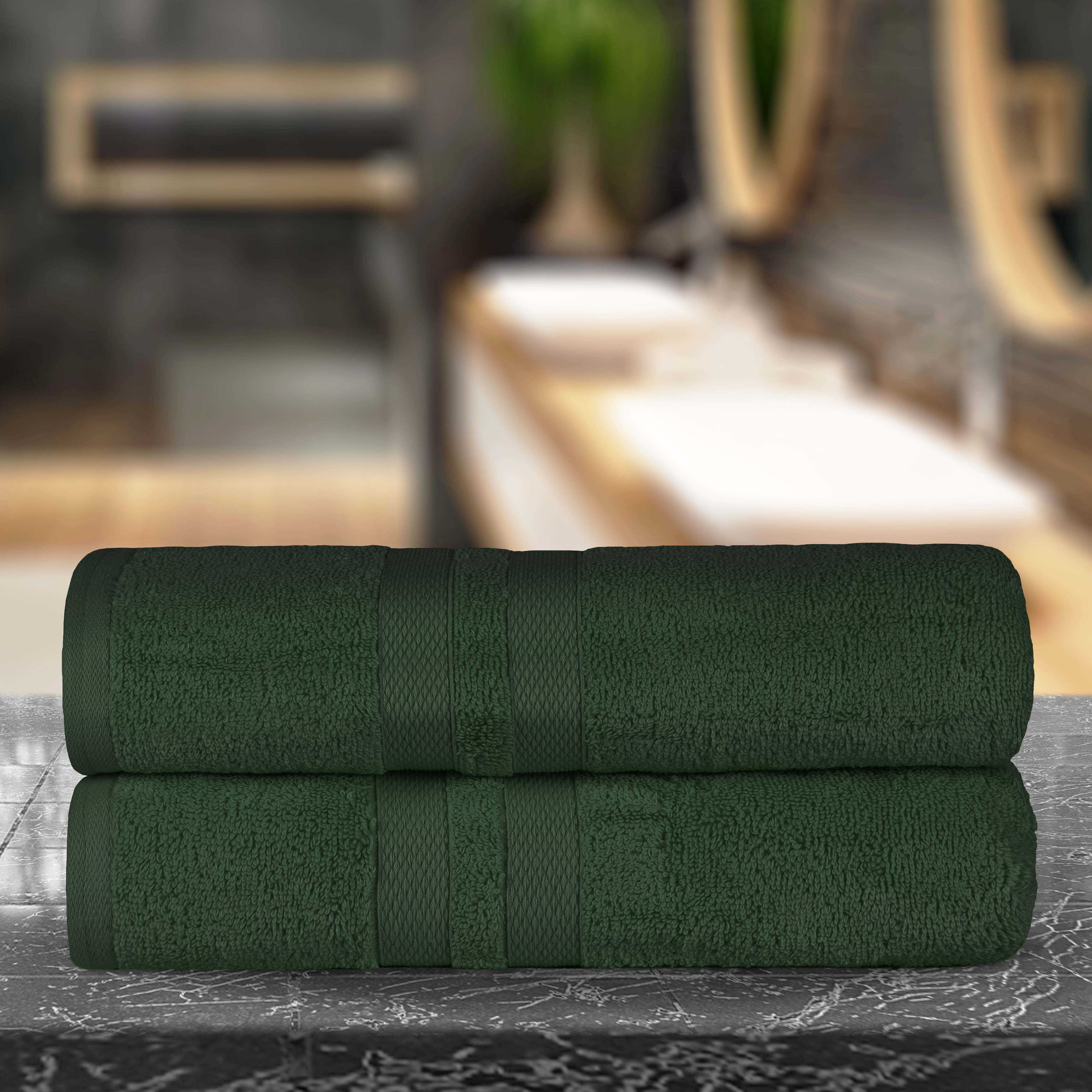 Ultra Soft Cotton Bath Towel Set - 2 Piece Absorbent & Quick-Drying Bath Sheets for Spa, Gym, and Luxury Home Use