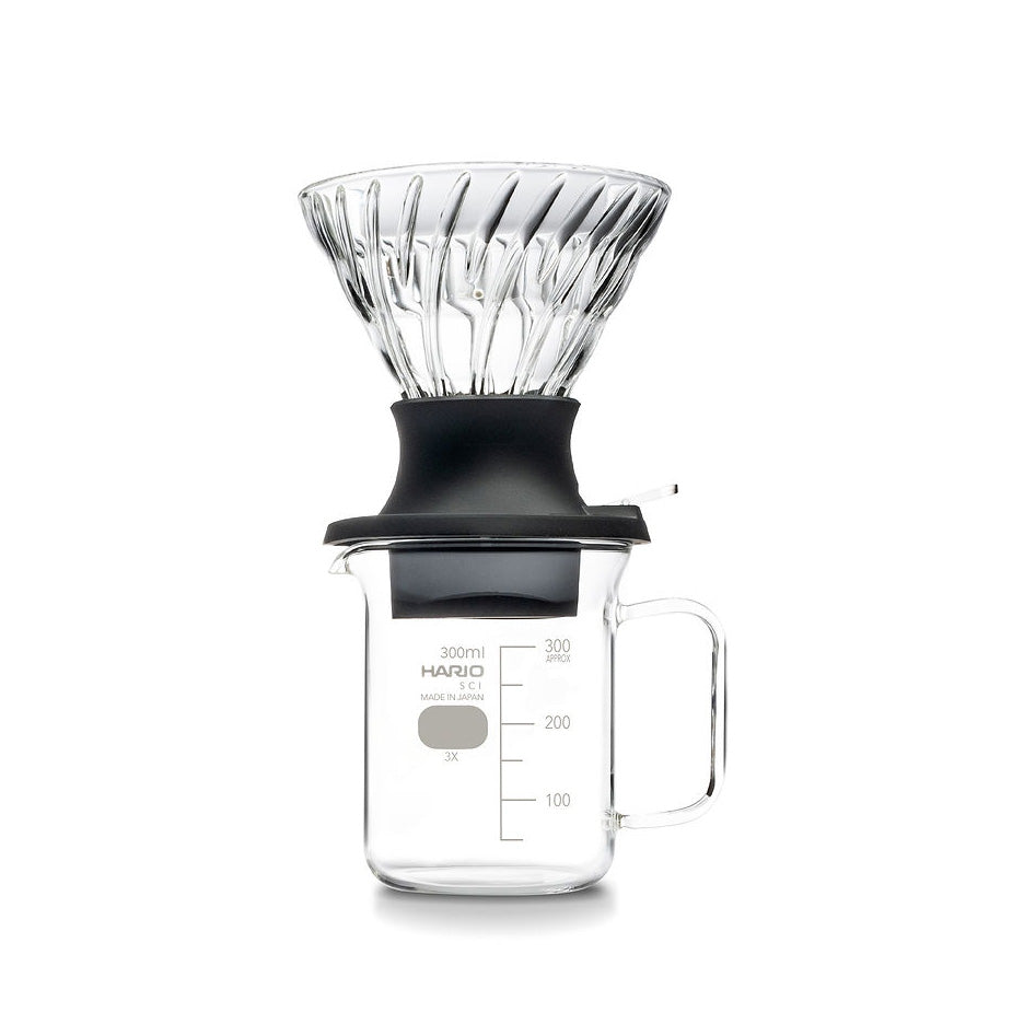 Hario Switch Immersion Coffee Maker - Glass Pour Over Dripper Set for Specialty Coffee Brewing | Perfect for Home Baristas & Coffee Enthusiasts | Use for V60, Cold Brew & Japanese Iced Coffee