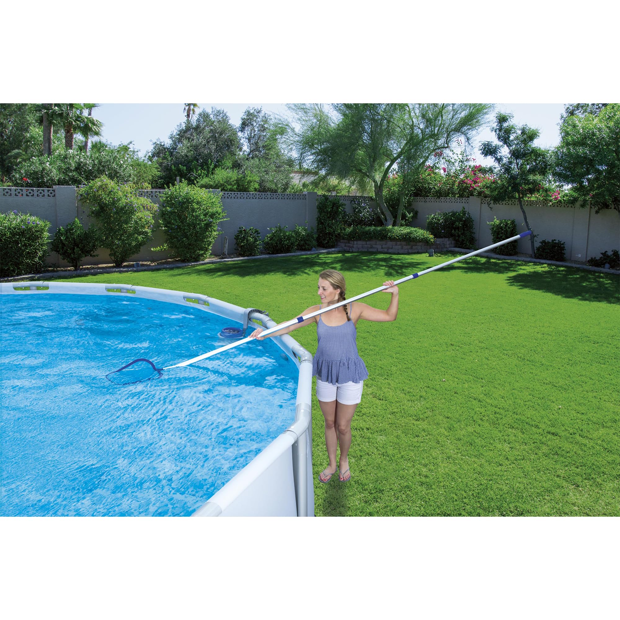 Bestway 58237 Above Ground Pool Vacuum Cleaner Kit with Maintenance Accessories - Perfect for Inground & Above Ground Pool Cleaning, Water Maintenance & Swim Season Prep