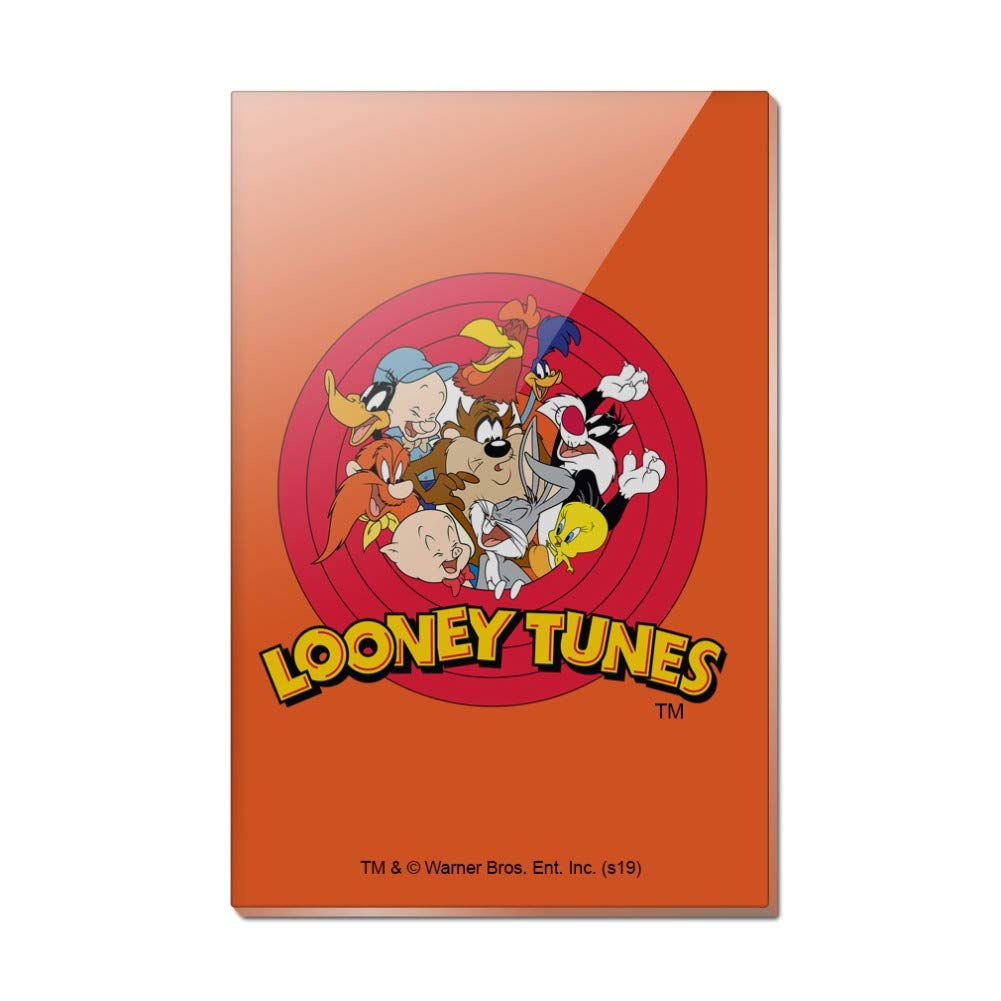 Looney Tunes Cartoon Characters Rectangle Acrylic Refrigerator Magnets - Fun Kitchen Decor for Fridge, Office, Dorm & Home Organization