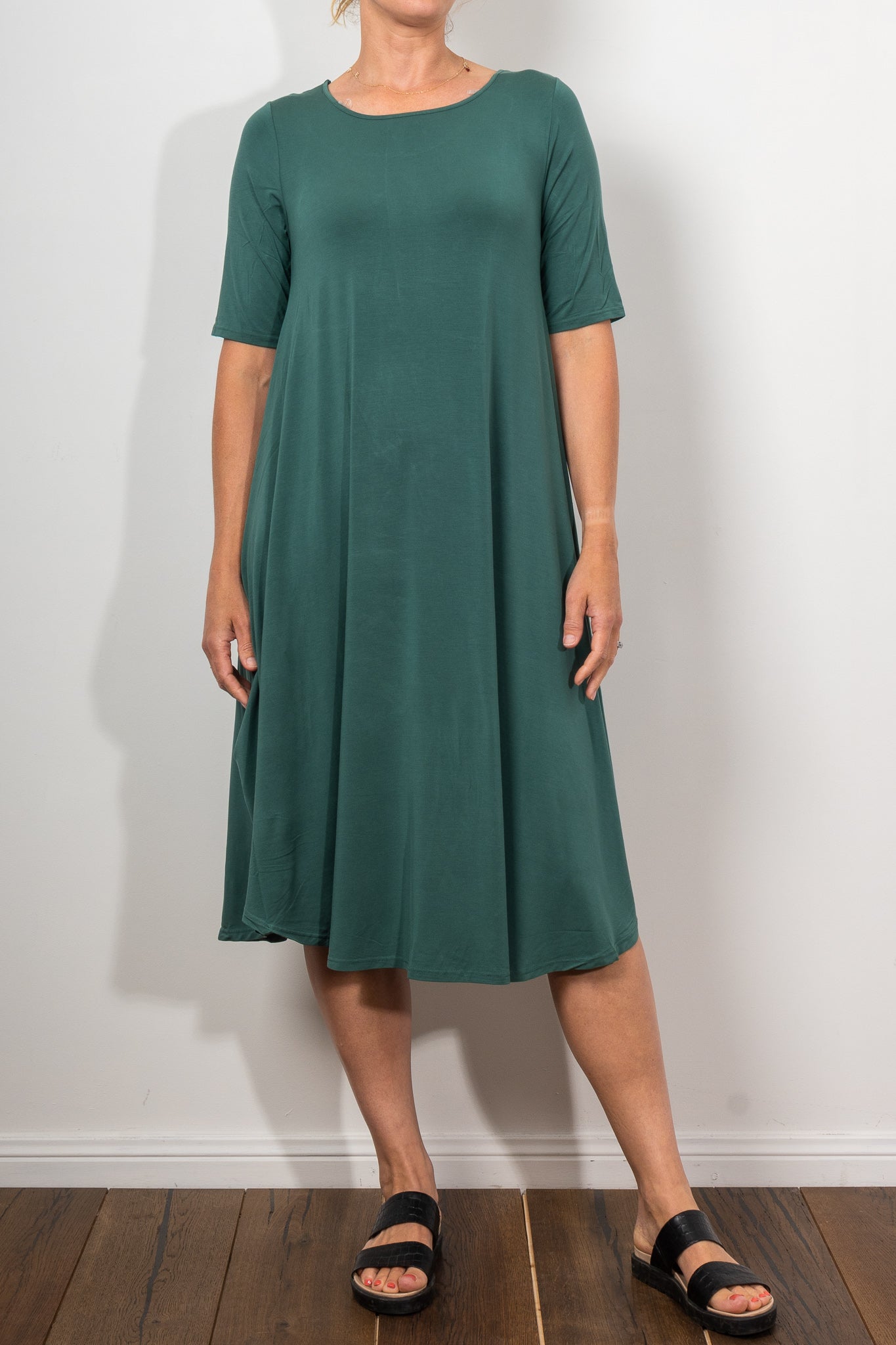 Tani Original Tri Dress Pine - Stylish and Comfortable Women's Dress for Casual Wear, Office, and Outdoor Activities