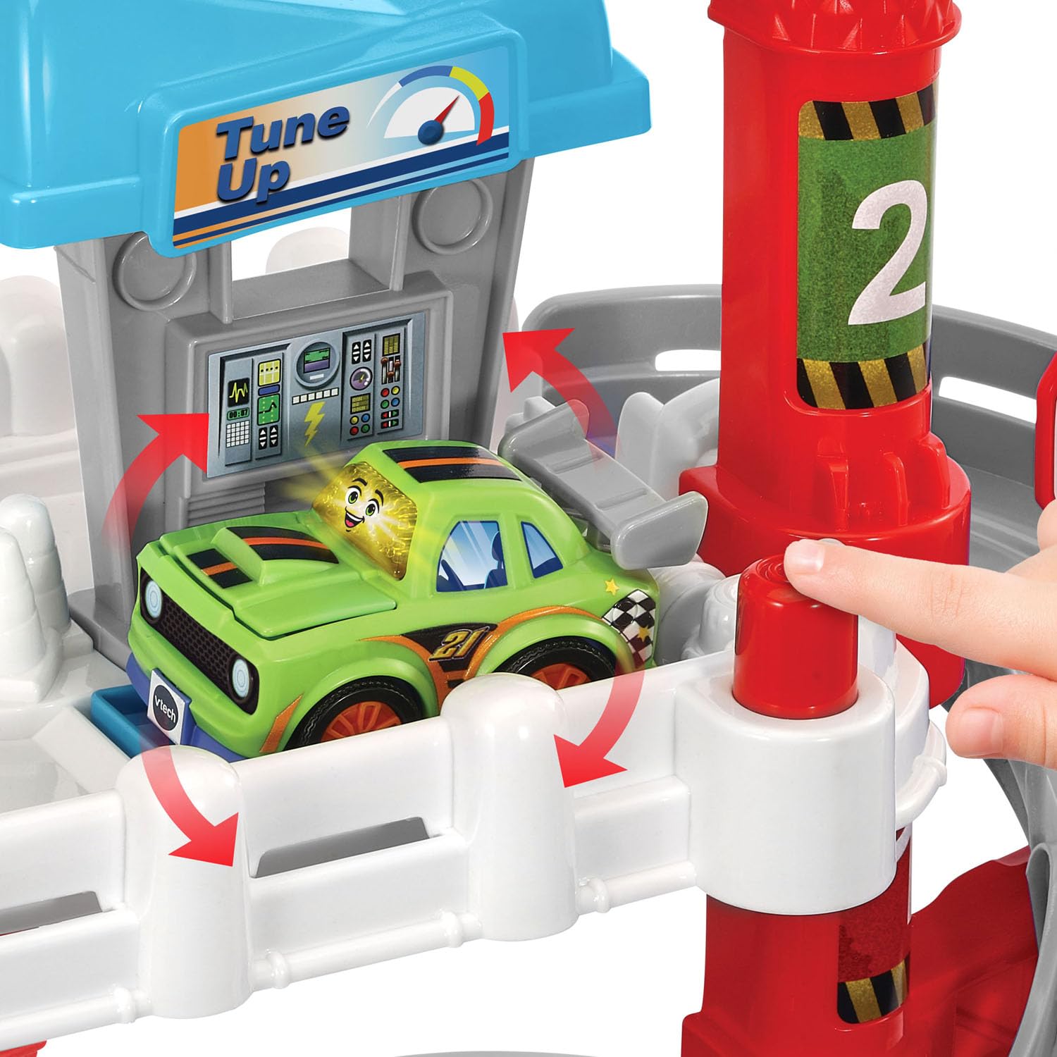 VTech Go! Go! Smart Wheels Interactive Toy Garage for Kids - Educational Playset with Lights & Sounds - Perfect for Preschool Learning & Pretend Play at Home or Daycare