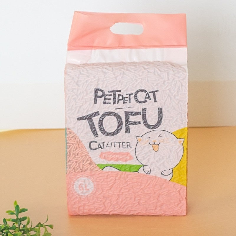 Premium Clumping Cat Litter - High Absorbency, Low Dust, 6L for Odor Control | Ideal for Multi-Cat Homes & Small Spaces | Petpet Brand