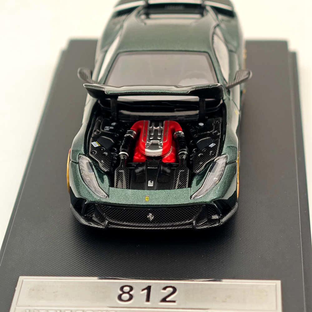 1/64 Scale Ferrari 812 Superfast V12 Novitec Alloy Model Car - Green Collectible Diecast Toy for Kids & Adults | Perfect for Display, Gifts, and Car Enthusiast Collections