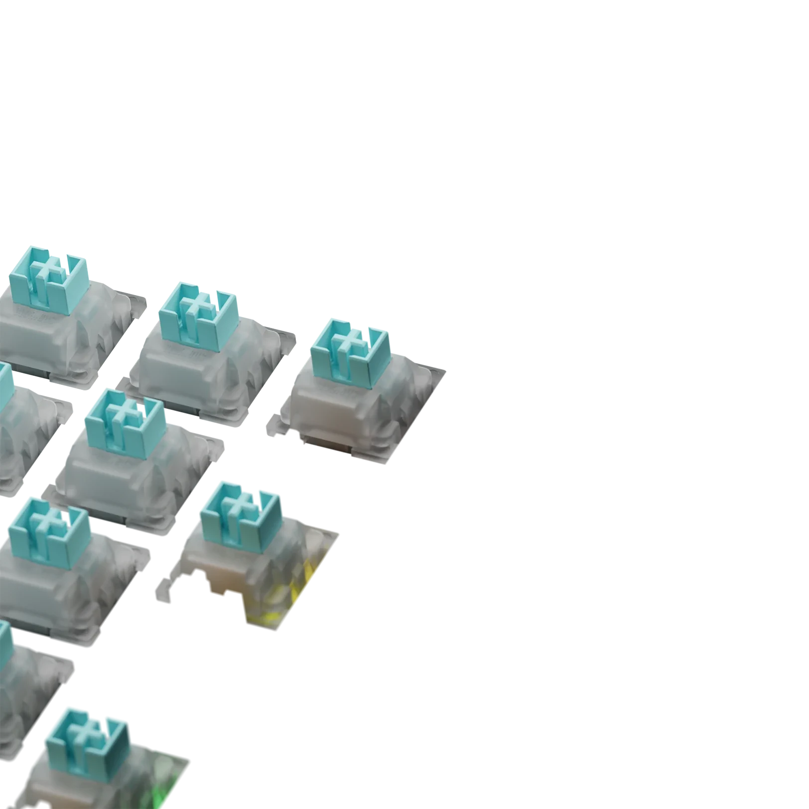 Glorious Lynx Silent HE 100 ISO Mechanical Keyboard Switches - Linear Silent Switches for Gaming & Typing | Perfect for Office, Home & Competitive Gaming