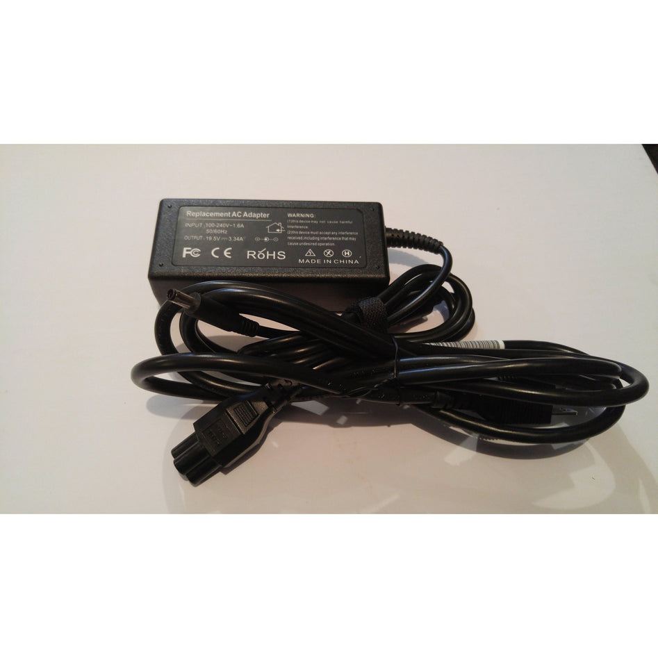Dell Inspiron 65W AC Adapter Charger with Power Cord - Compatible with Dell Inspiron 13 14 15 Series (Model 08D3F 74VT4) - Perfect for Home Office & Travel Laptop Charging