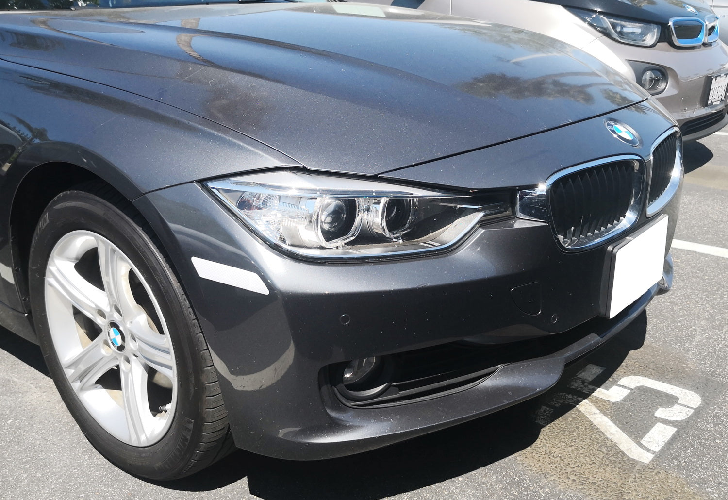 Reflective Overlay Stickers for 2012-2015 BMW F30 F31 Pre-LCI 3 Series - Clear & White Options - Enhance Visibility & Style for Night Driving & Car Customization