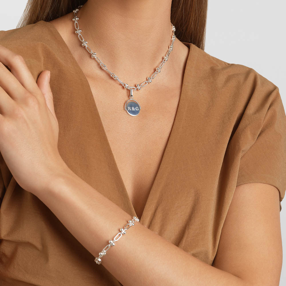 Silver Paperclip Chain Necklace - Trendy Minimalist Jewelry for Women - Perfect for Everyday Wear, Office & Date Night