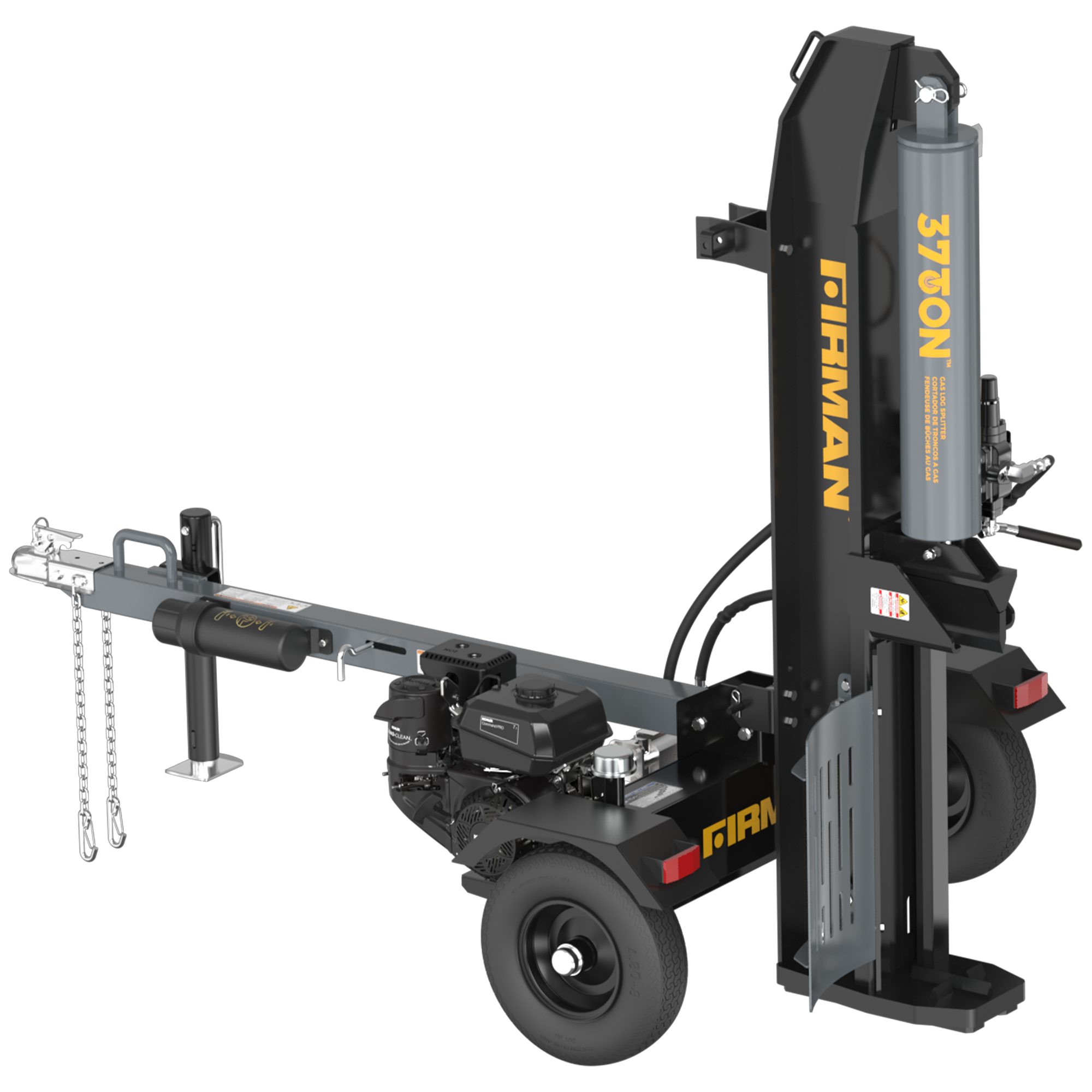 37 Ton Heavy Duty Log Splitter - Powerful Hydraulic Wood Splitter for Firewood, Home Heating & Outdoor Landscaping