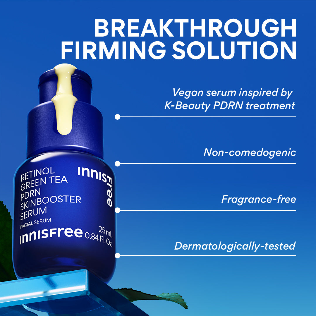 Retinol Green Tea PDRN Firming Serum for Face - Anti-Aging & Skin Tightening Treatment - Perfect for Nighttime Skincare Routine & Wrinkle Reduction