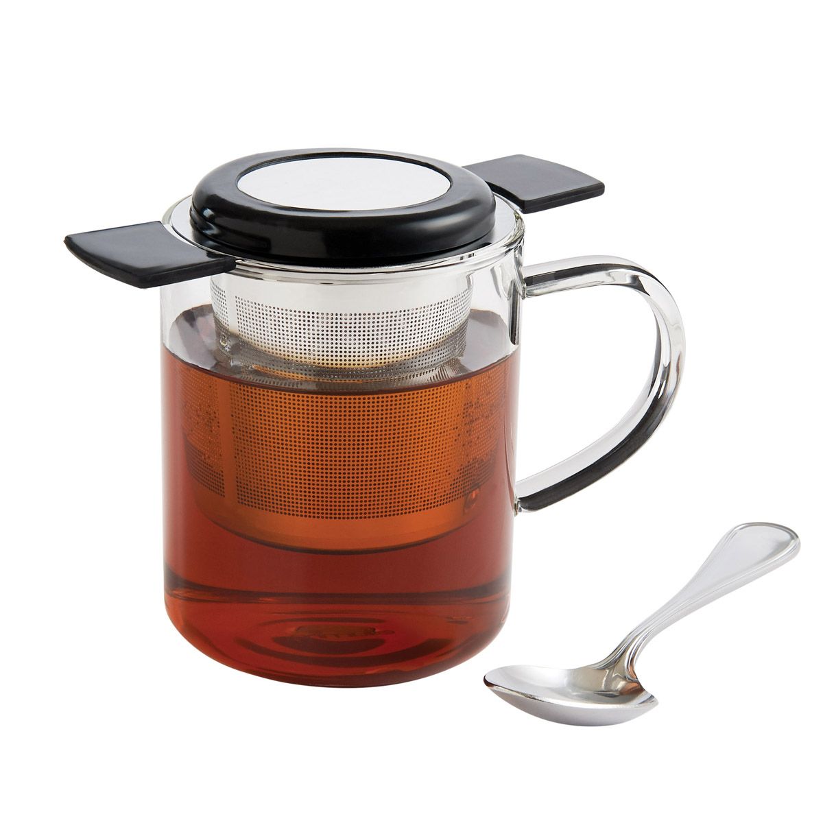 Premium Stainless Steel Tea Infuser with Lid - Loose Leaf Tea Strainer for Mug, Cup & Travel - Perfect for Home, Office & On-the-Go Tea Brewing