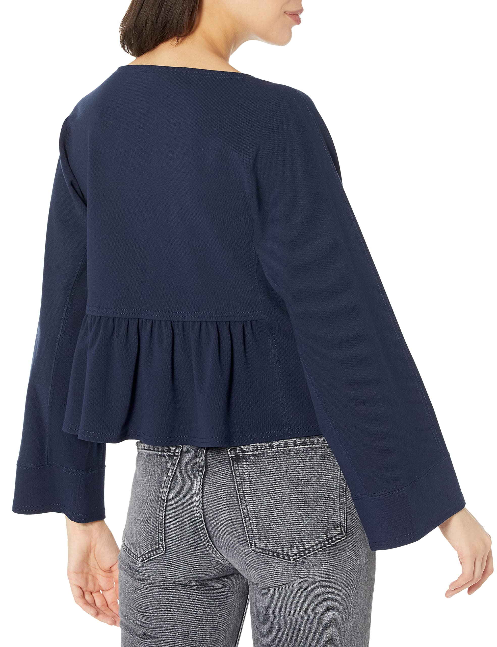 Rebecca Taylor Women's Long Sleeve Trapeze Top - Flowy Blouse for Work & Casual Outfits | Office Wear & Weekend Style