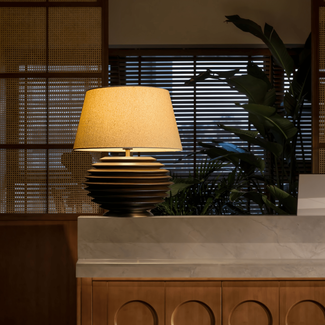 Stylish Cadence Table Lamp - Modern LED Bedside Lighting for Bedroom, Living Room & Office - Warm White & Cool White Dimmable Desk Lamp