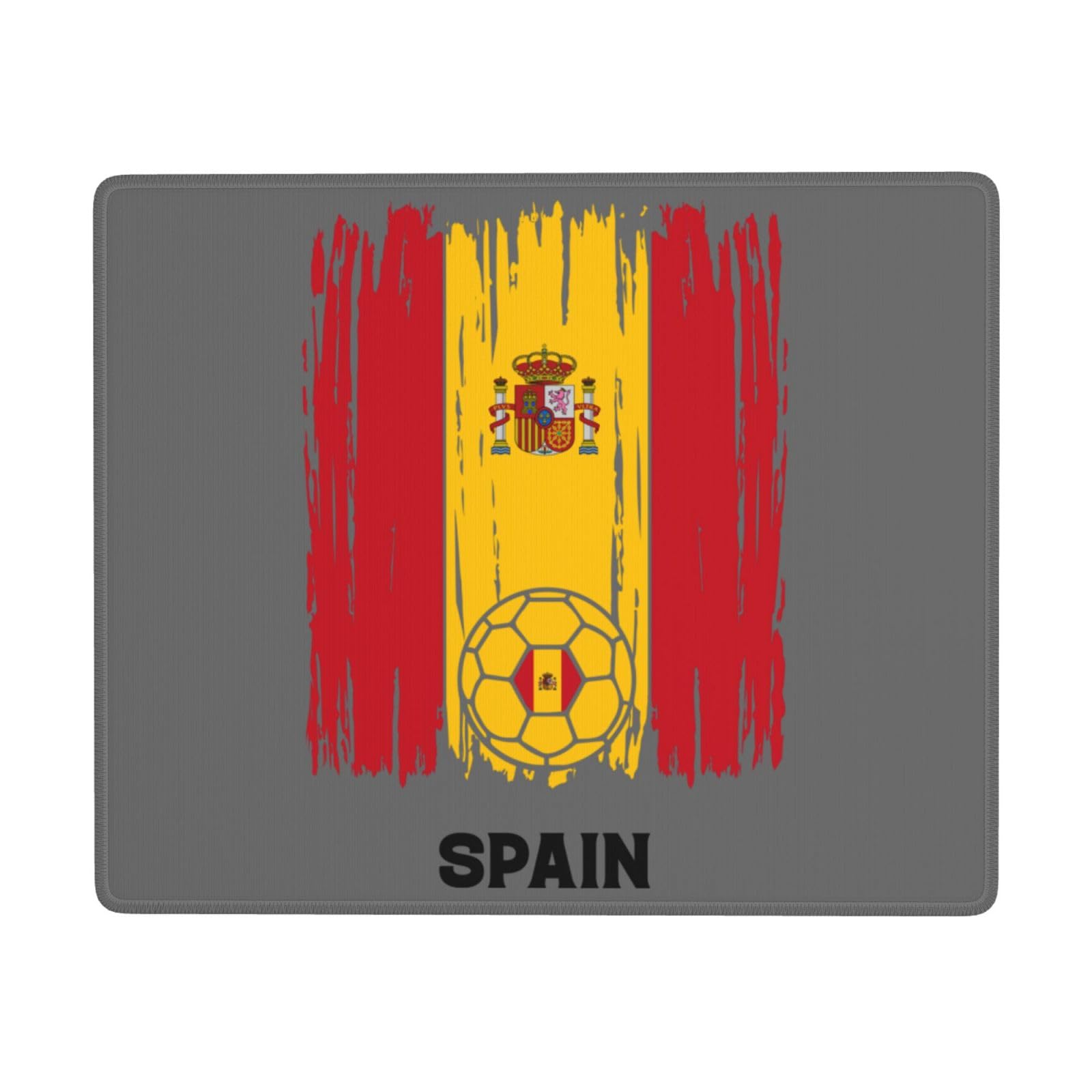 SIYTUAU Spain Football Flag Mouse Pad - Waterproof, Non-Slip Rubber Gaming Mouse Pad (7x9 inches) for Laptop, Office & PC - Perfect for Soccer Fans, Gamers & Workstations