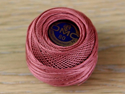 DMC Fil a Dentelles 6-Ply Cotton Crochet Thread - 223 Color (5g Ball) | Perfect for Lace Making, Doilies & Delicate Crochet Projects