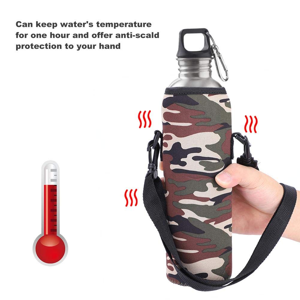 **Estink Insulated Water Bottle Sleeve - Neoprene Bottle Carrier with Adjustable Shoulder Strap for 33 oz/1000 ml - Perfect for Hiking, Travel, Gym & Outdoor Activities**