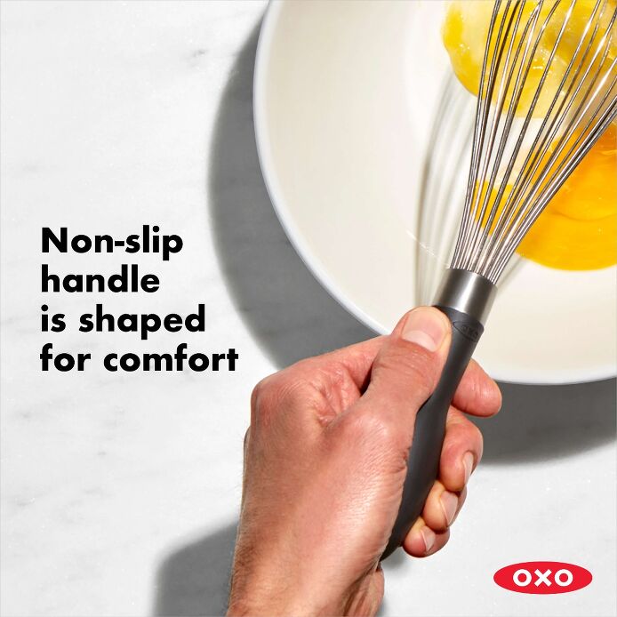 11-Inch Stainless Steel Balloon Whisk for Baking, Mixing, and Whipping - Perfect for Cakes, Eggs, Cream, and Batter - Ideal for Home Bakers and Professional Chefs