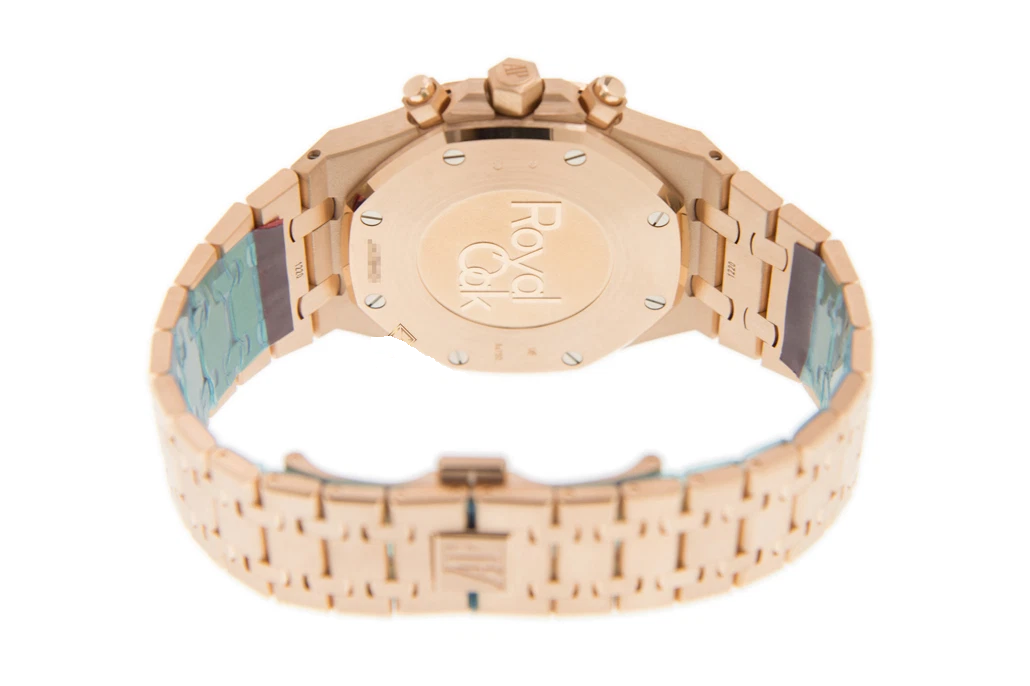 Audemars Piguet Royal Oak Selfwinding Chronograph 18K Rose Gold Diamond Watch for Men & Women - Luxury Swiss Timepiece for Business, Gala & Special Occasions