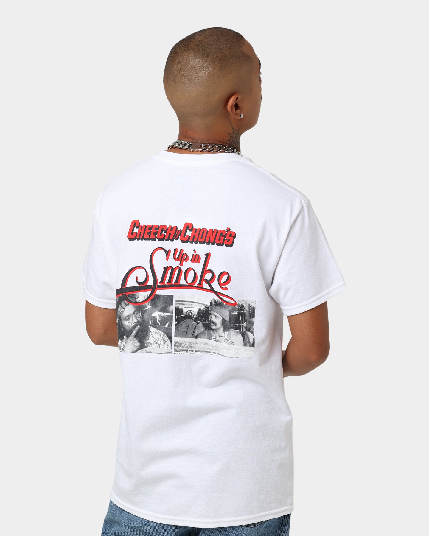 American Thrift X 420 Up In Smoke Graphic T-Shirt - White Cotton Tee for Men & Women - Perfect for Stoner Culture, 420 Celebrations & Casual Streetwear