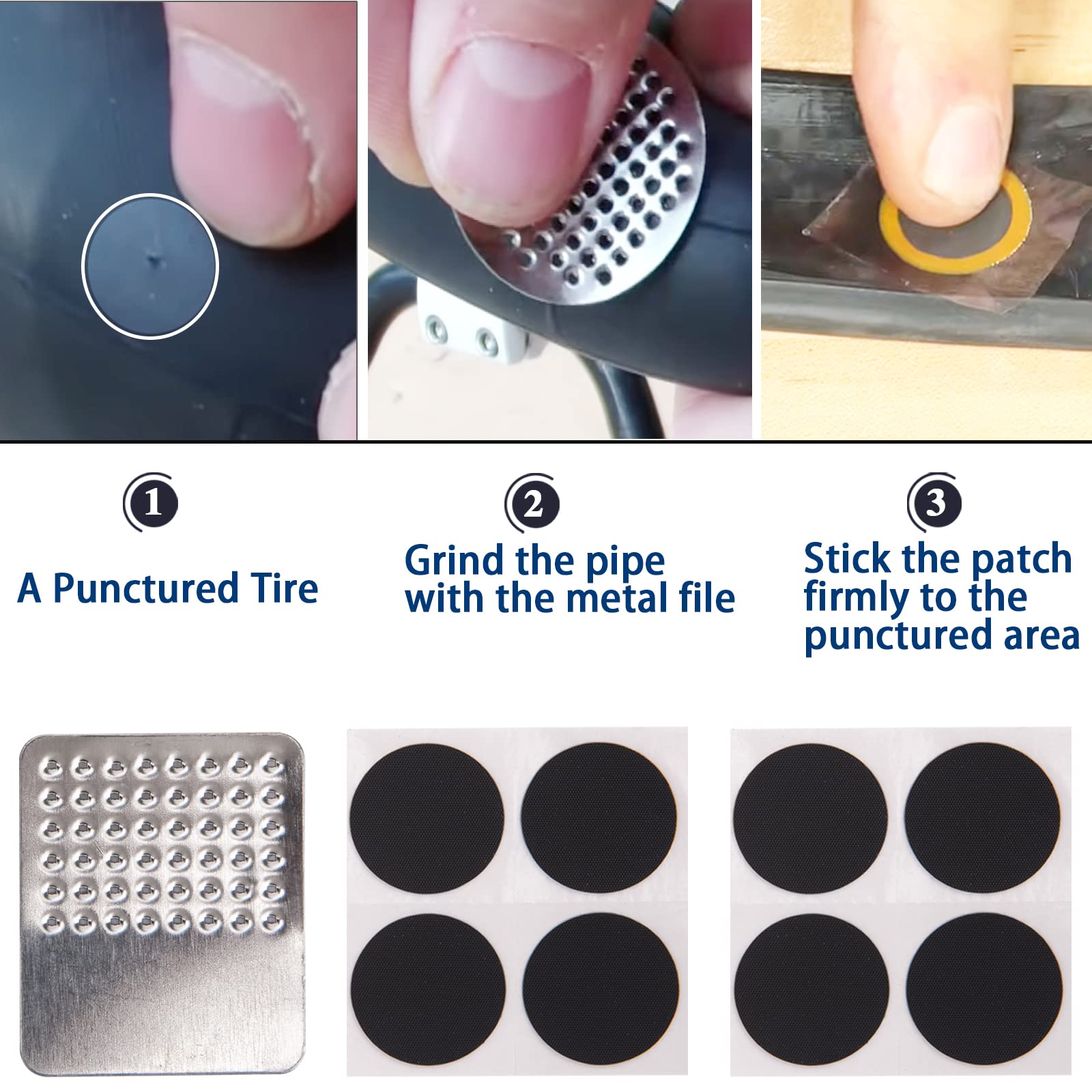 16-in-1 Portable Bike Repair Tool Kit with Tire Patch Kit, 120 PSI Mini Pump & Tyre Levers - Complete Bicycle Maintenance Set for Mountain & Road Bikes - Perfect for On-the-Go Repairs & Emergency Cycling Fixes