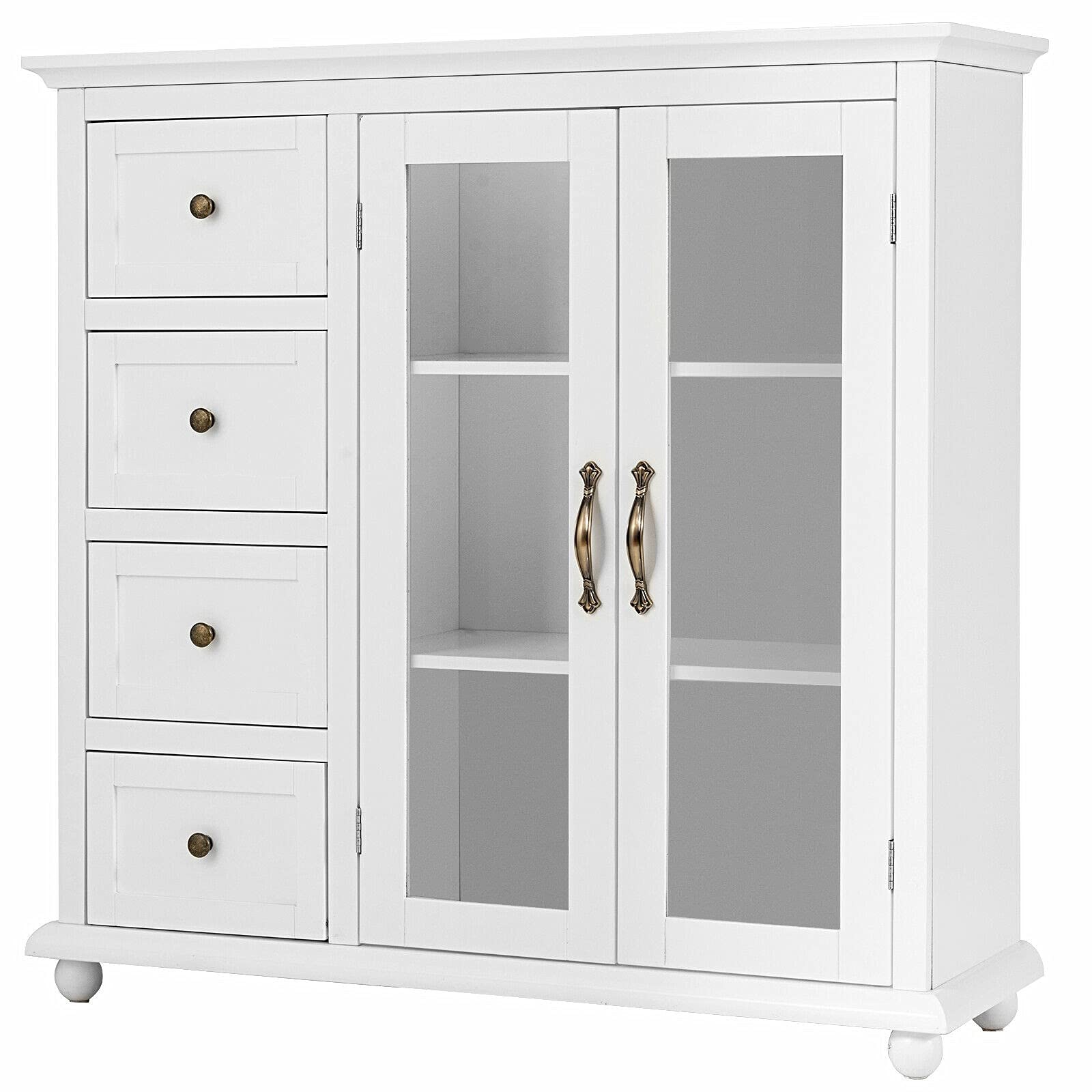 Modern Wooden Sideboard Buffet Server Table - 36