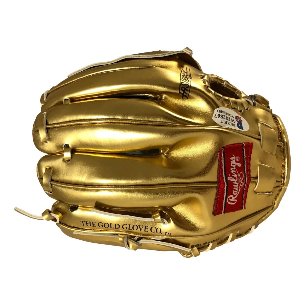 Greg Maddux Autographed Mini Golden Glove - Braves 18x BAS COA Signed - Perfect for Baseball Memorabilia Collectors & Braves Fans - Display in Home Office, Man Cave, or Sports Room