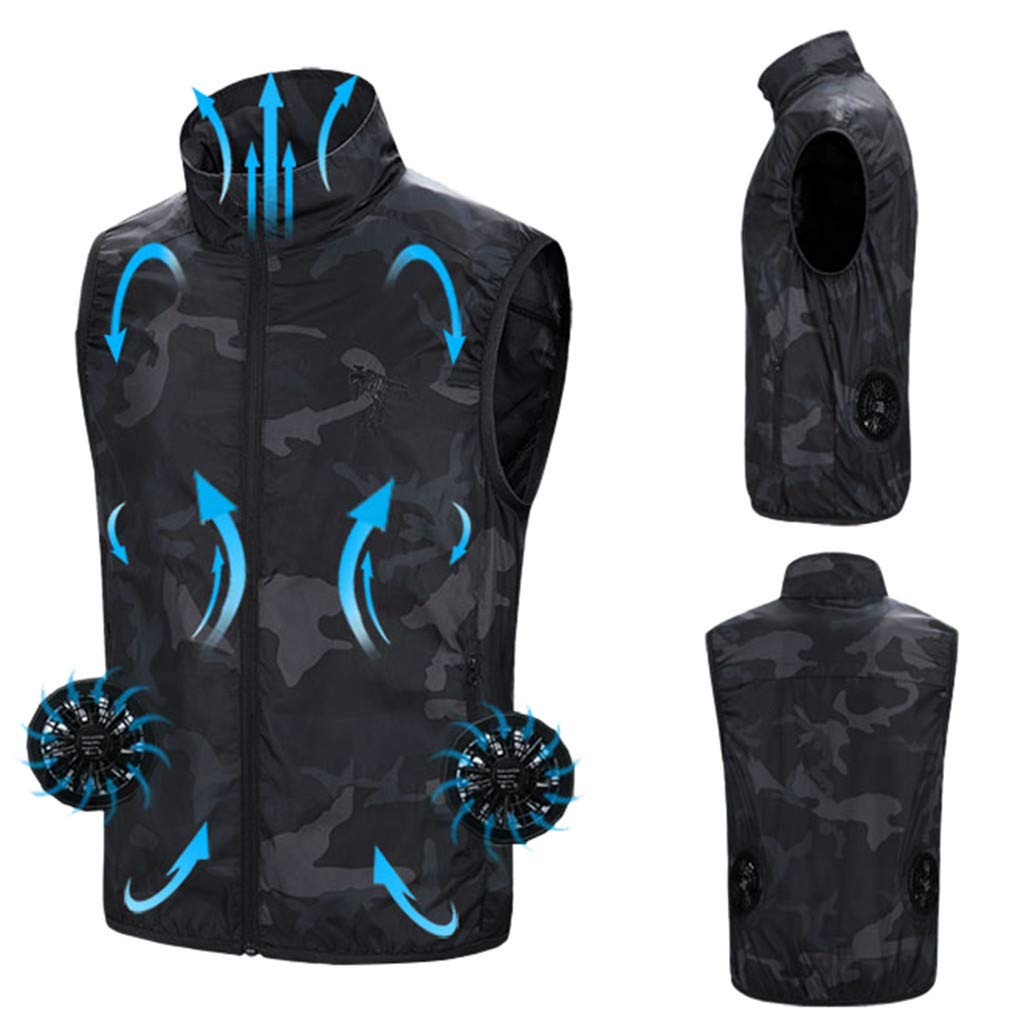 Breathable Cooling Fan Jacket for Men & Women - Portable Air-Conditioned Vest with Built-in Fans | Perfect for Outdoor Work, Hiking, Sports & Summer Heat Relief