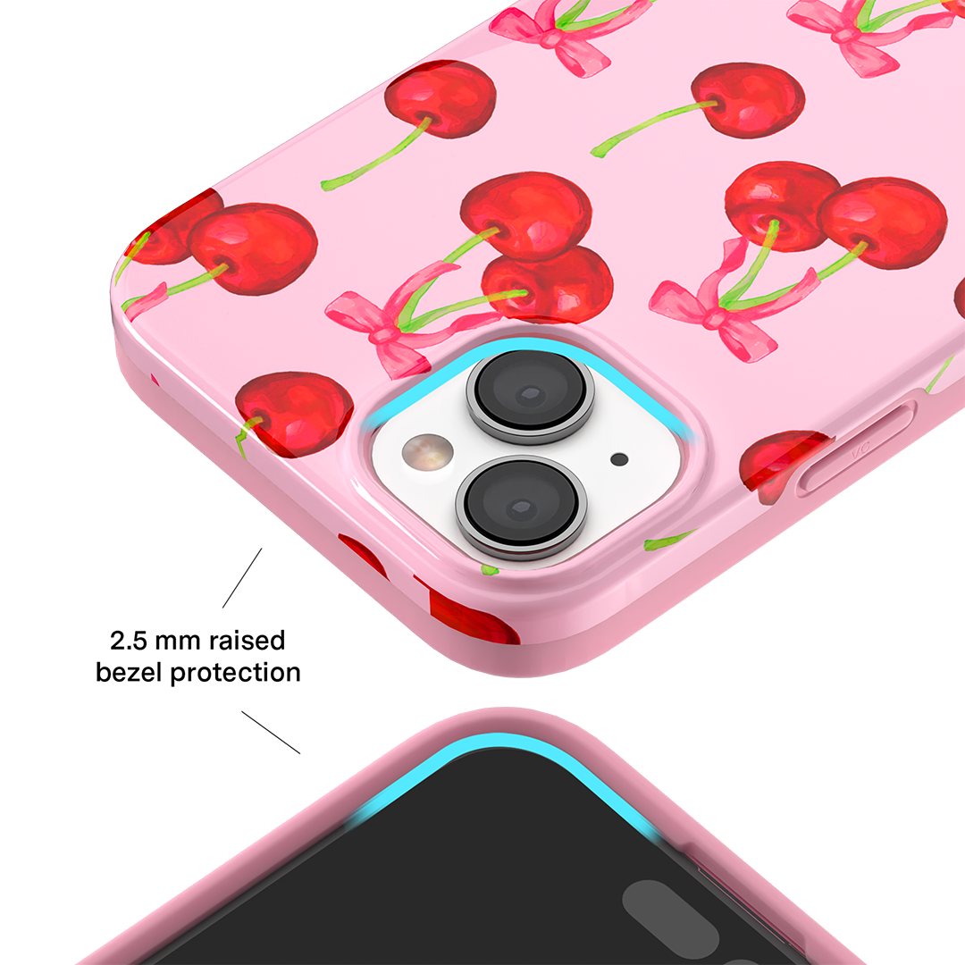 Sweet Cherry Pattern iPhone Case - Cute & Durable Phone Cover for iPhone 13/14/15 Pro Max - Perfect for Everyday Use, Travel & Gift Giving