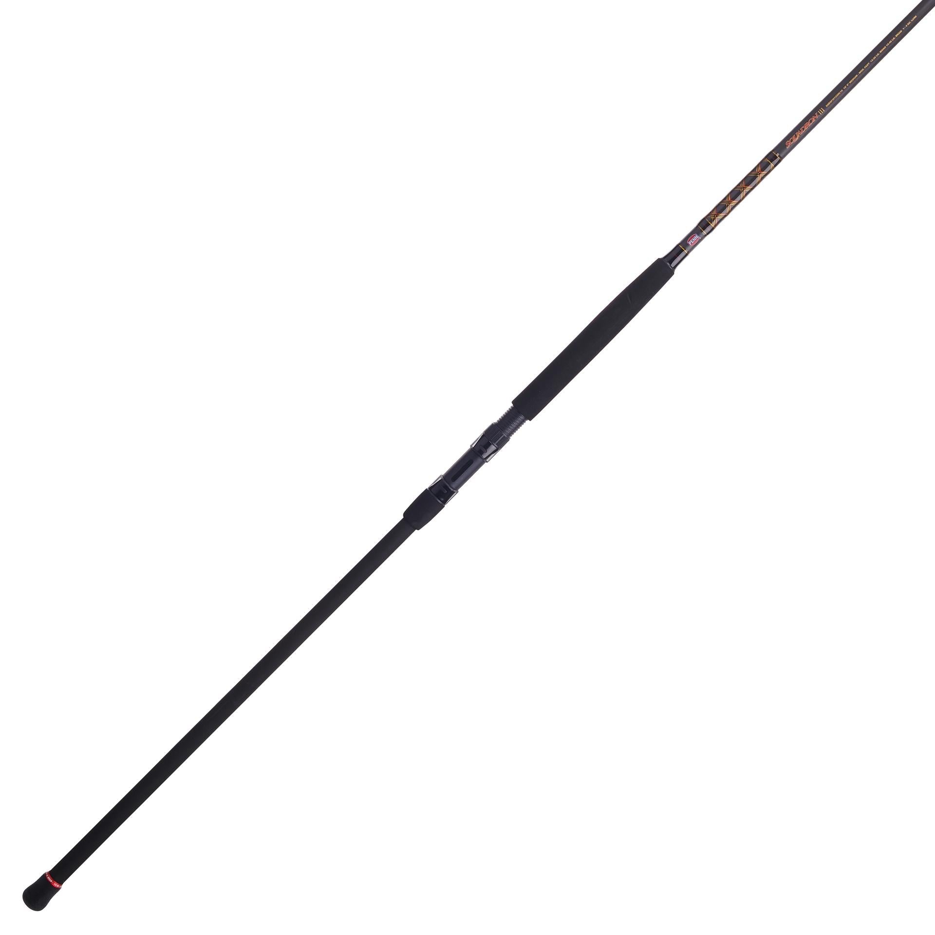 Squadron III Surf Fishing Rod - 12ft Heavy Duty Saltwater Fishing Pole with Graphite Blank & Stainless Steel Guides - Perfect for Beach, Pier, and Shoreline Fishing