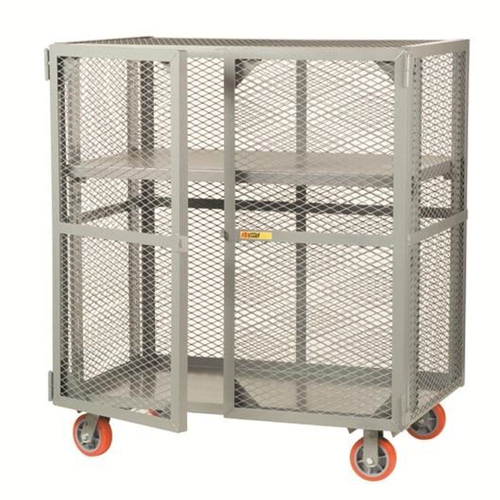 Heavy Duty Mobile Storage Locker with Adjustable Shelves - Durable Rolling Cabinet for Garage, Warehouse & Office Organization