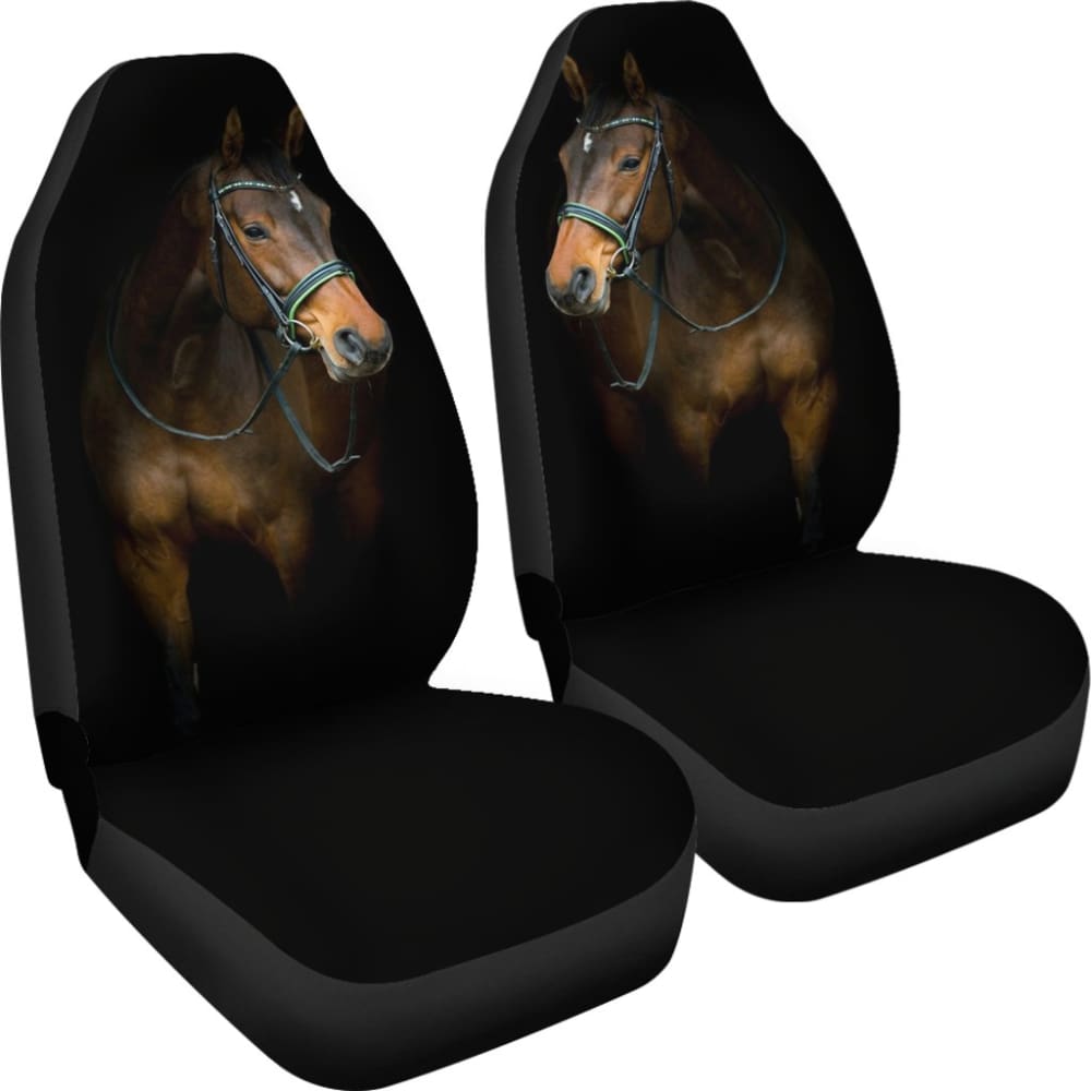 Premium Horse Print Car Seat Covers - Soft & Durable Auto Accessories for Cars, Trucks & SUVs - Unique Gift for Equestrian Lovers (Perfect for Road Trips, Ranch Visits & Horse Show Events)