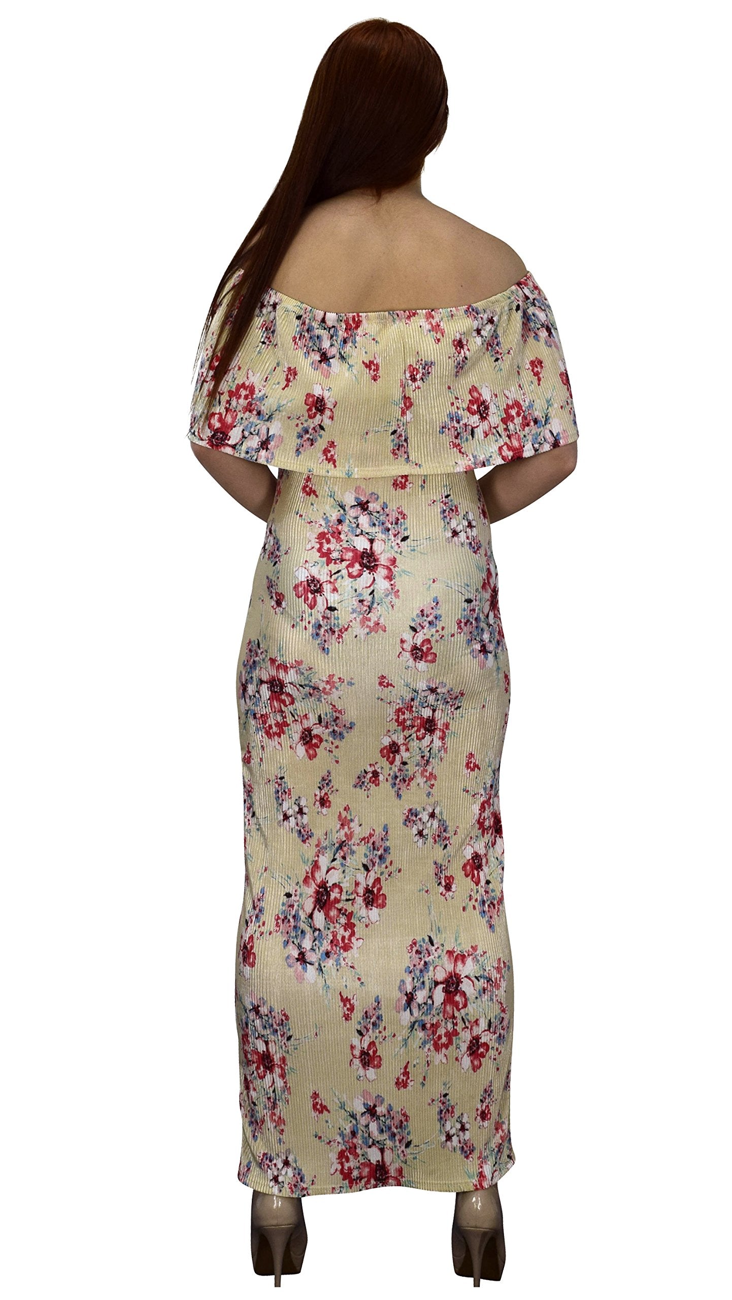 Women's Bohemian Floral Maxi Dress - Vintage Summer Long Dress for Beach, Music Festivals & Casual Outings