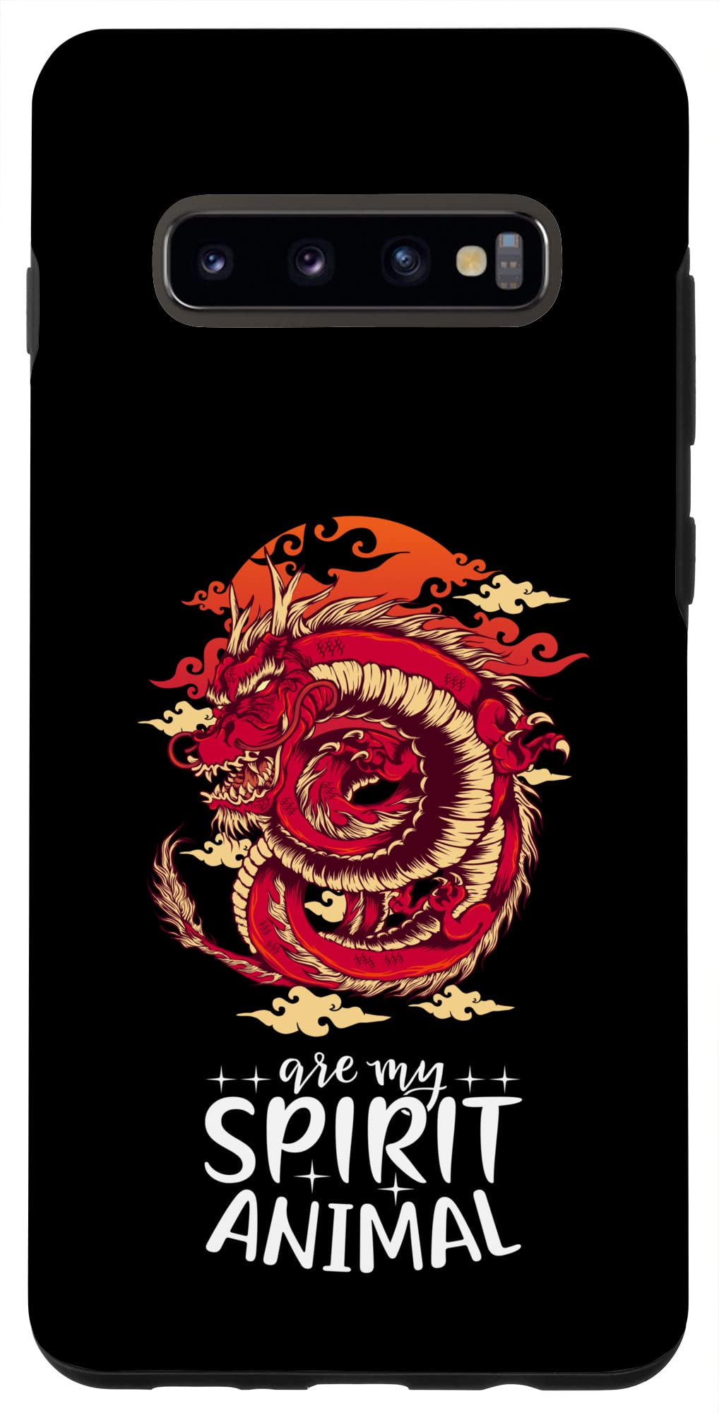 Galaxy S10+ Fire Dragon Case - Durable Protective Cover with Stylish Dragon Design for Samsung S10 Plus - Perfect for Gaming, Travel, and Daily Use